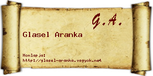 Glasel Aranka névjegykártya